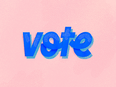 vote color design graphic design illustration illustrator lettering type typography vector