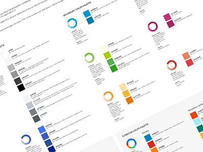Global Elements - UI Color Palettes color palette colors global elements style guide swatches ui user interface visual design