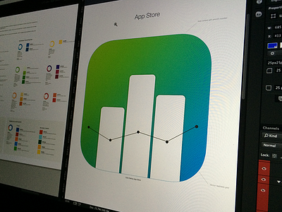 Charting Icon app icon app store charts graphs icon library ux visual design