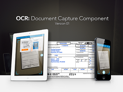 OCR: Document Capture Component - v1 component finance ocr product design turbotax ui user interface ux w2