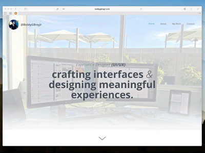 Personal Site Updates Demo animations motion design personal site rebound responsive ui ux webflow