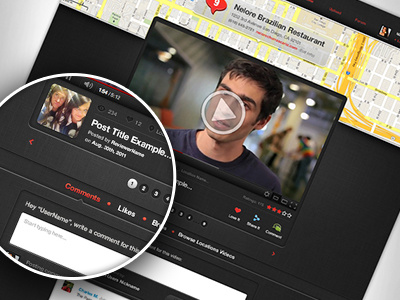 Video Sharing Site GUI Rebound gui sharing user experience user interface video