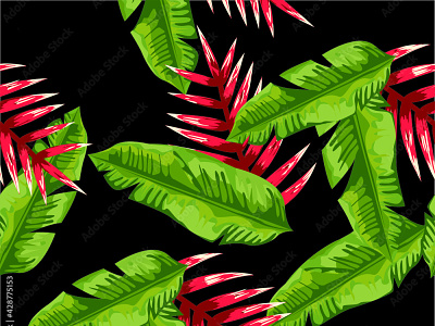PLANT FLOWERS TROPIC ADOBE STOCK# graphic design logo vector vector illustration
