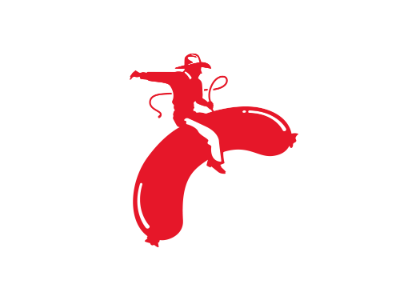 Wild Harry's branding chad michael cowboy design food hot dog identity logo red