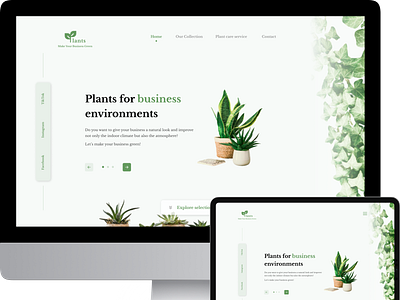 Responsive Webdesign - Office plant business creativewebsite flowerbusiness plantbusiness responsive website uxconsulting webdesign