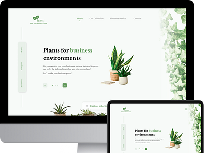 Responsive Webdesign - Office plant business