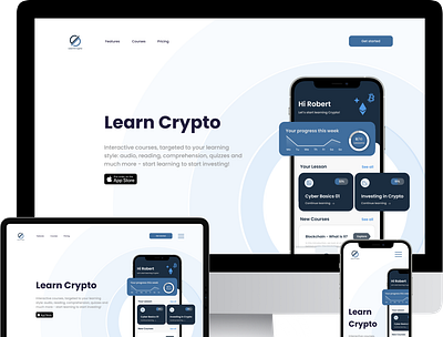 Microsite for product launch - Crypto education creativewebsite cryptoapp cryptoeducation cryptowebsite product launch responsive webdesign responsive website ux consulting ux design webdesign