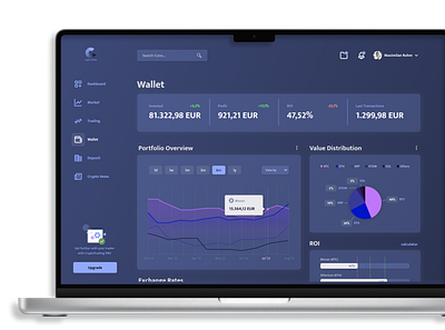 Cryptocurrency Trading Platform - UX/UI Design crypto cryptocurrency dashboard platform design trading platform uiux ux design uxui