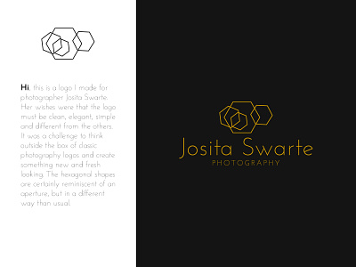 Logo for photographer Josita Swarte branding design graphic design illustration logo logotype vector