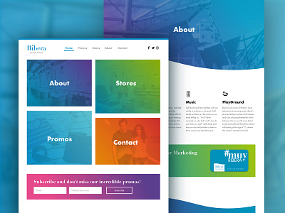 Ribera Shopping shopping site ui ux web website