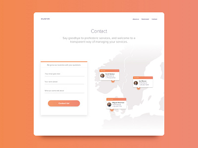 Contact page