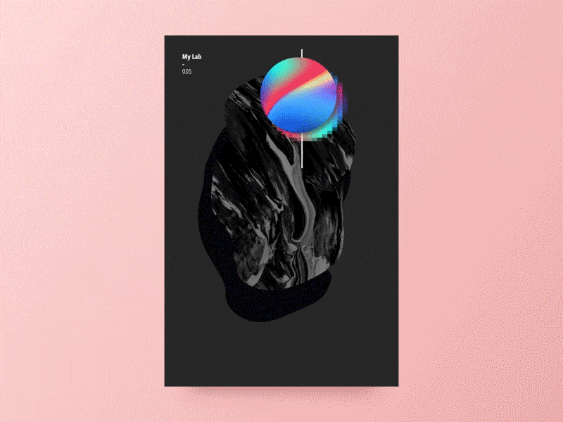 Animated Poster after effect animation gif gradient loop poster