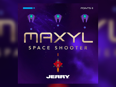 MAXYL - Space Shooter | Game Design animation art artist branding design drawing illustration logo ui vector