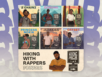 Hiking With Rappers Posters