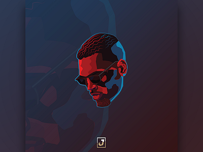 Chris Brown | Question Fan Art adobe art artist character colors drawing illustration jerryubah