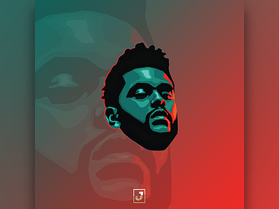 The Weeknd adobe art artist character colors drawing illustration jerryubah