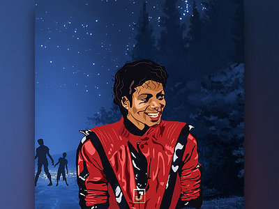 Michael Jackson Tribute art adobe art artist character colors drawing illustration jerryubah