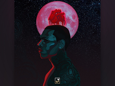 Chris Brown | Heartbreak On A Full Moon Fan Art animation anime art artist artlovers arts artsy artwork draw drawing drawsomething