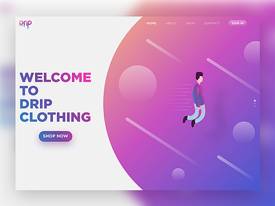 DRIP Clothing | Web Design animation art branding design icon illustration logo ui vector web