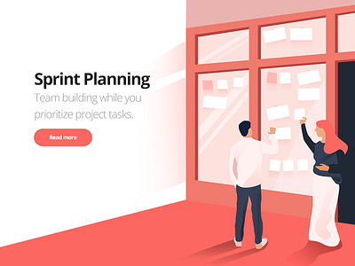 Sprint Planning agile illustration safe sprint planning vector
