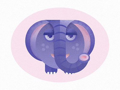Nursery Animals - Elephant children illustration kids texture vector