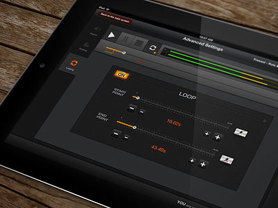 Ijingle iPad App app application audio buttons ijingle ios ipad loop mac player ui