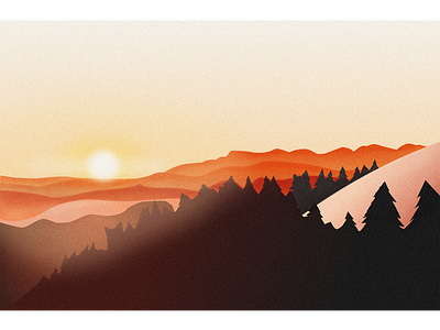 sunset illustrations