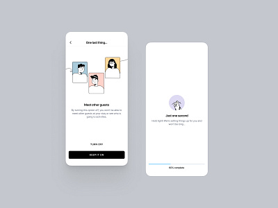 Onboarding Goki app design illustration loading screen onboarding product ui