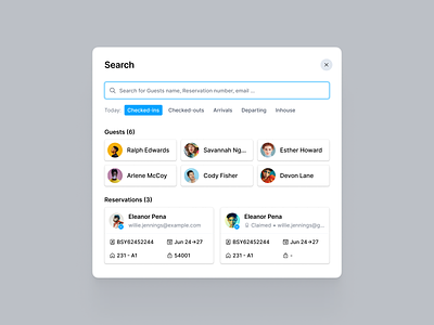 Search guests design guests hostel search ui