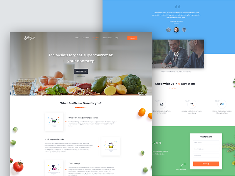 Landing Page by Sajjad on Dribbble