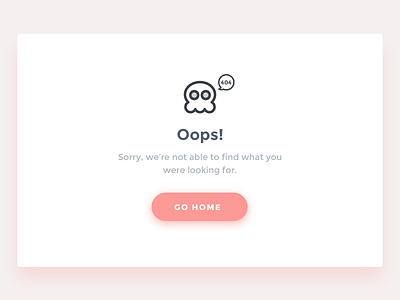 404 page - DailyUI#007 404 design icon iran minimal oops page sorry