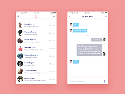 Direct Messaging :: 013 by Sajjad on Dribbble