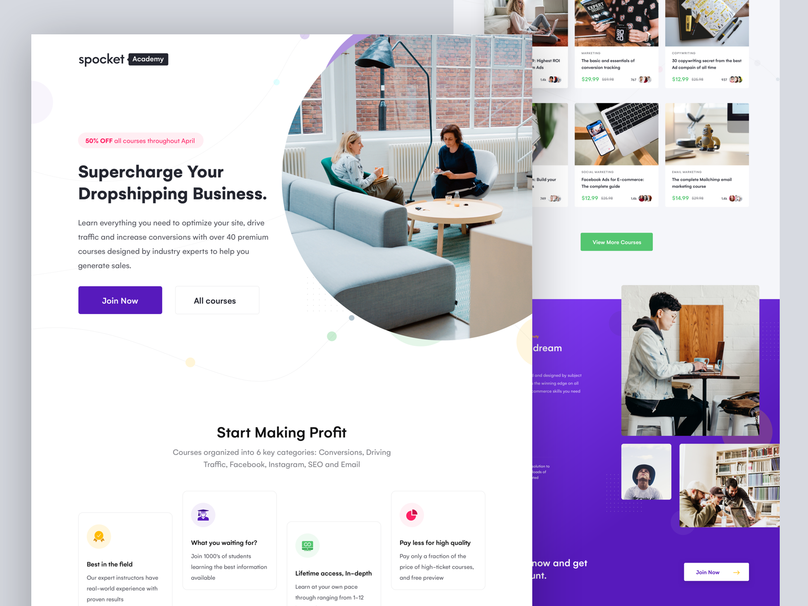 Landing Page by Sajjad on Dribbble