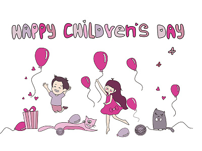 Happy children's day. ai