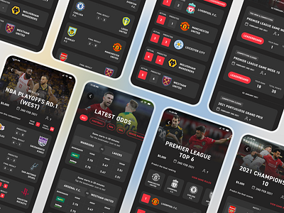 Superbets Mobile App Redesign mobile app sports sports betting sports news ui uiux ux