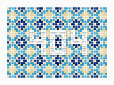 Page 404 in Tiling Art - DailyUI #019 404 art blue concept error iran lost persian tiling traditional
