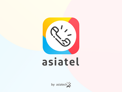 App icon for Asiatel by Asiatech app app icon colorful icon icons tel telecome