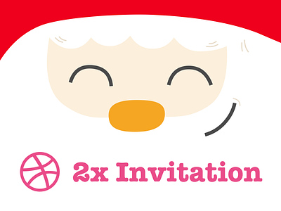 Grab Your Invite! 2018 christmas dribbble giveaway invitation invite player