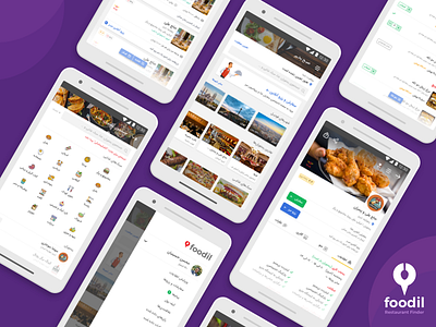 Restaurant Finder & Food Ordering app design