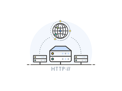 Content Provider Network (CDN) cdn clean content element icon illustration network