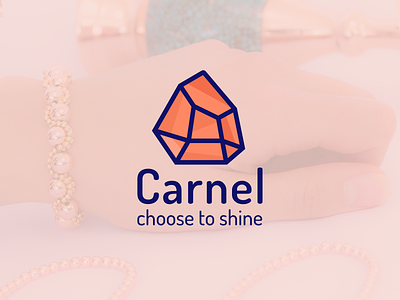 Carnel Store Branding branding diamond handmade logo logotype stone store