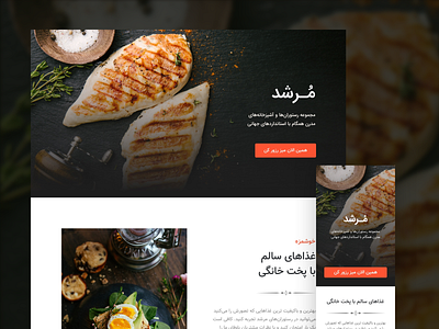 Landing page template for Landik.ir