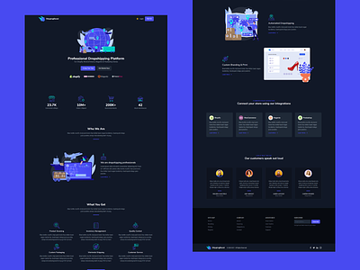 Shipping Boost landing page branding business clean design ecommerce illustration landing page modern tailwind ui