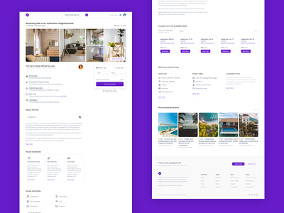 Listkit - flat details airbnb app booking branding bulma clean design illustration modern ui website