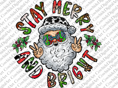 Stay Merry And Bright Png, Santa Claus