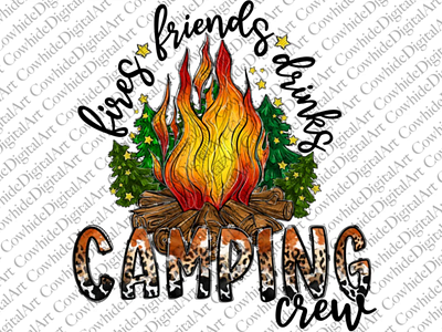 Fires Friends Drinks Camping Crew PNG 3d animation app branding design graphic design illustration logo motion graphics ui vector