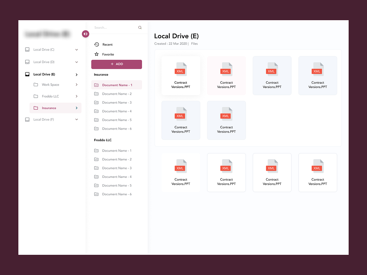 Browse thousands of Folder UI images for design inspiration | Dribbble