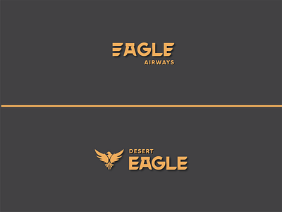 Eagle 365challenge 365daysofsomething airlines airways branding desert design flat icon illustration logo typography vector weapon