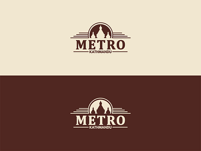 Metro branding design illustration logo vector