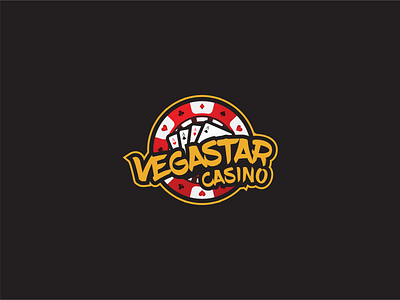 VegaStar Casino branding design flat icon illustration logo vector